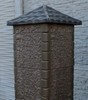 Concrete Mold Pier Caps Fence Capping 17,72x17.72 in (450x450mm) ABC plastic P02 gallery