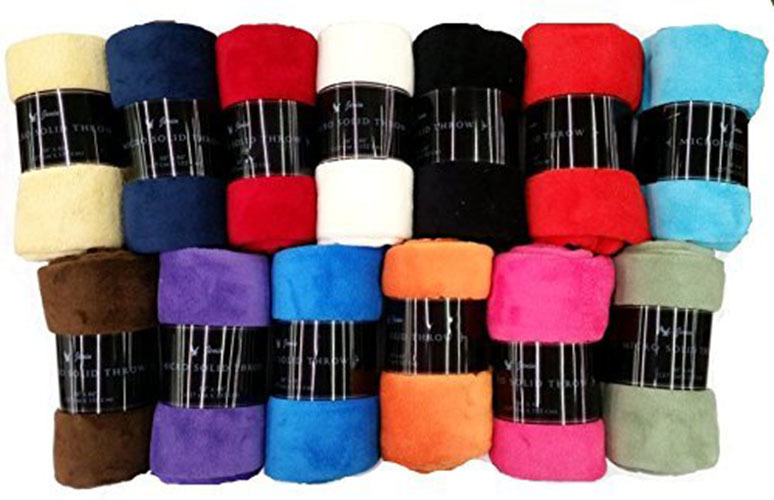 Warm & Cozy Super Soft Lightweight All Season Solid Plush Fleece Throw Blanket gallery