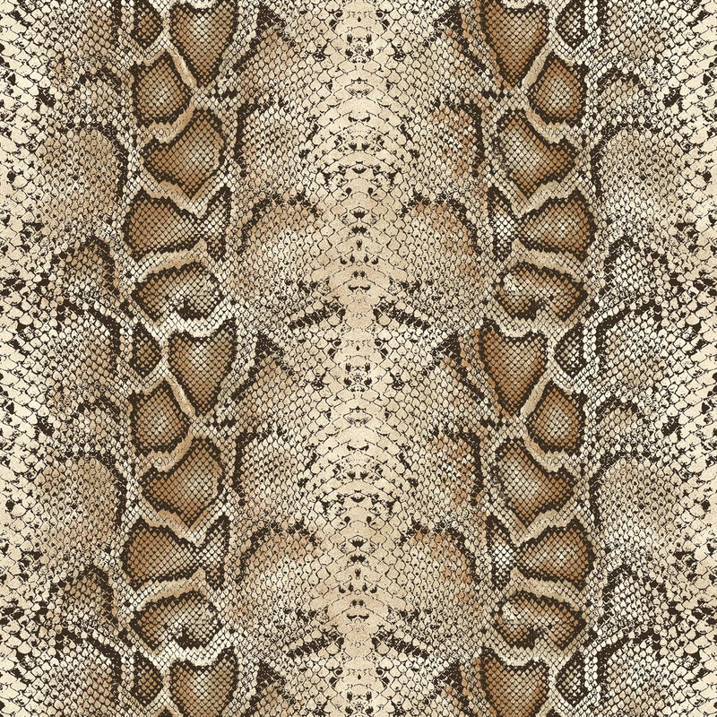 Home Furnishings Python Grommet Window Curtain Panel, 52" X 63", Brown/Gold gallery