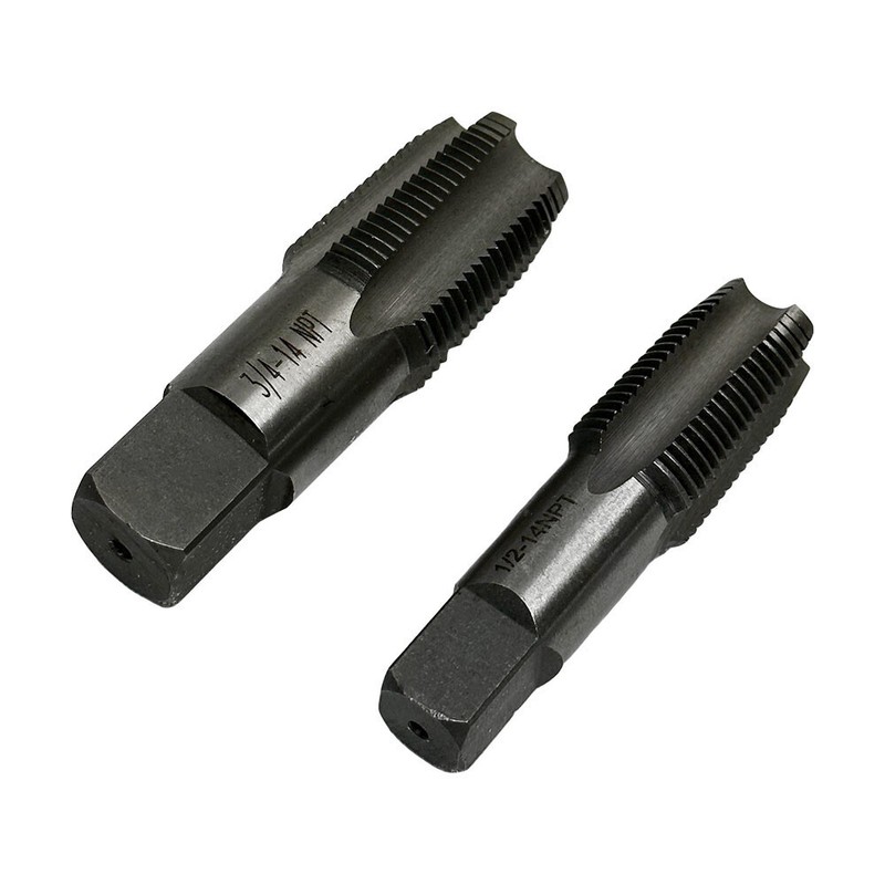5 Pc NPT Pipe Tap Set Size 1/8'', 1/4'', 3/8'', 1/2'', 3/4'' NPT Threader Set gallery