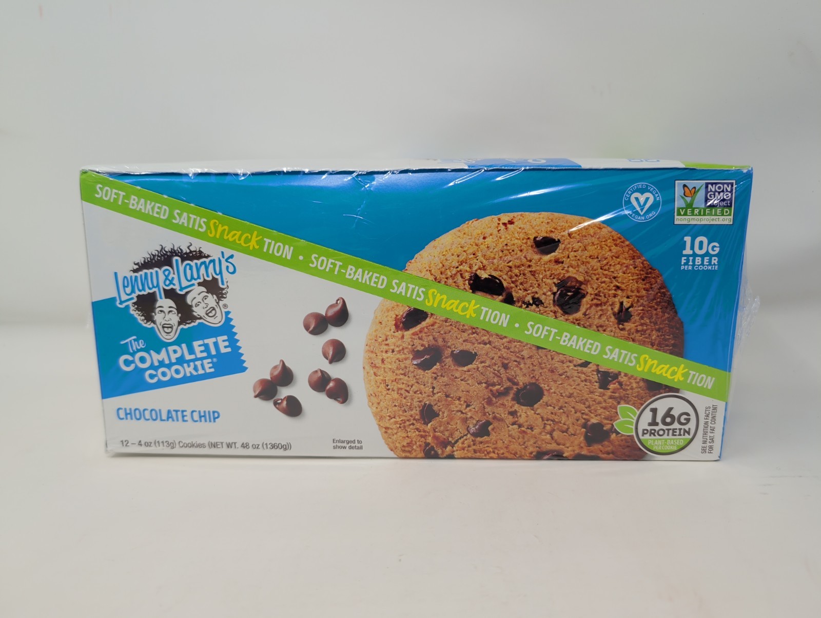 [24 Pack] Lenny & Larry's The Complete Cookie Chocolate Chip 16g Protein gallery