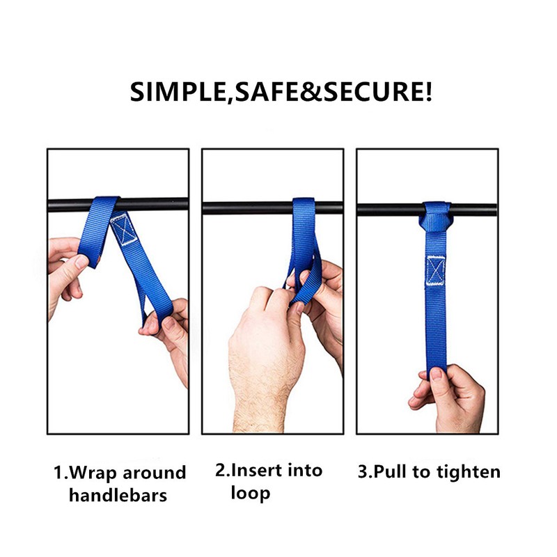 8 Pcs Soft Loop Tie Down Straps Ratchet Towing Cargo ATV UTV Motorcycle gallery