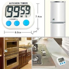 Digital Kitchen Timer Magnetic Cooking LCD Large Count Down Clear Loud Alarm