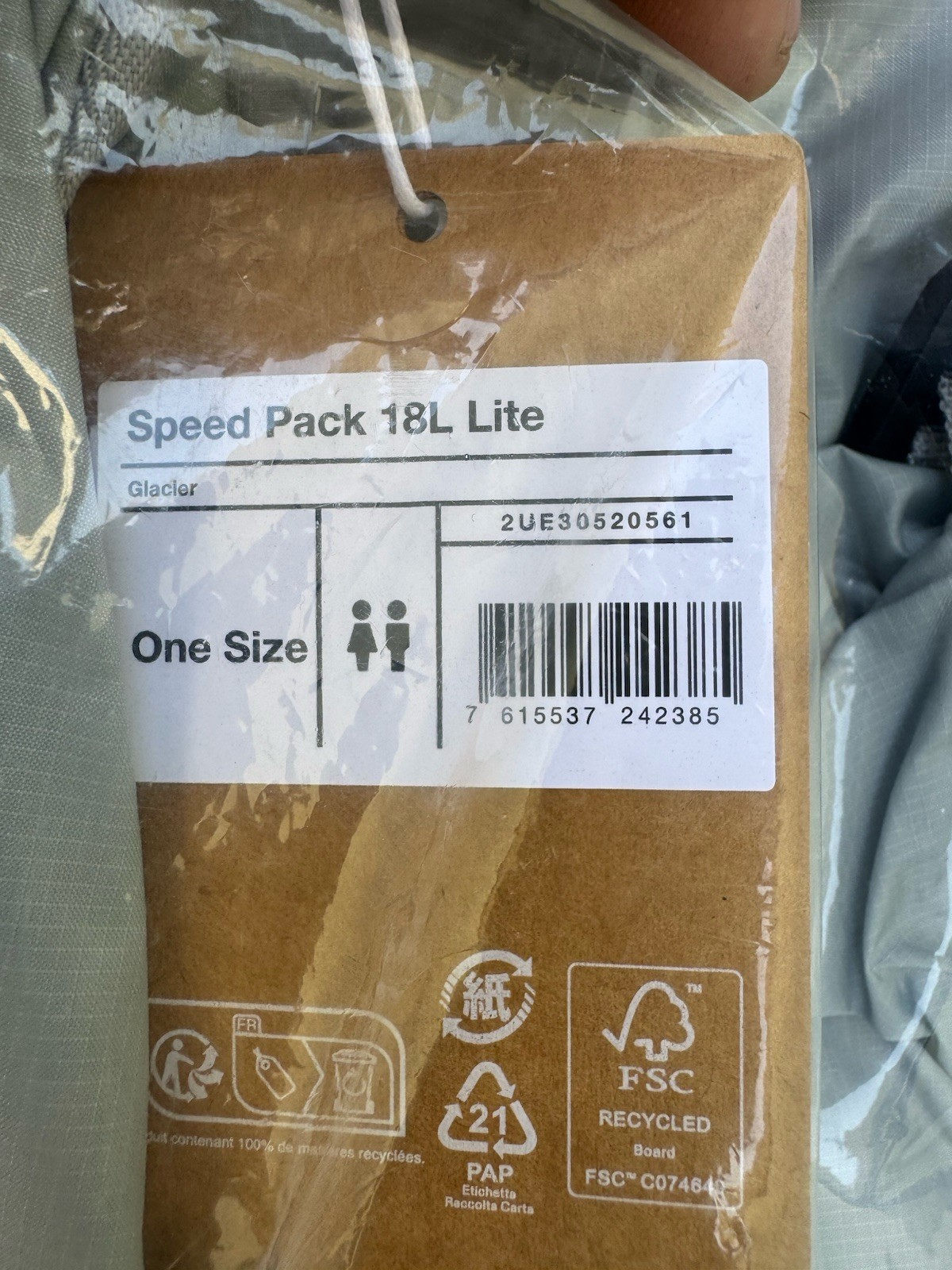 On Speed Pack 18L Lite Backpack Orange On Cloud Running Backpack NWT Grey 2