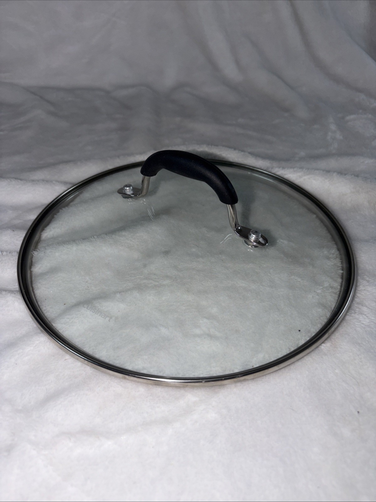 Cuisinart Tempered Glass Cookware Lid w Stainless Steel Rim- Fits 9" Pan EUC gallery