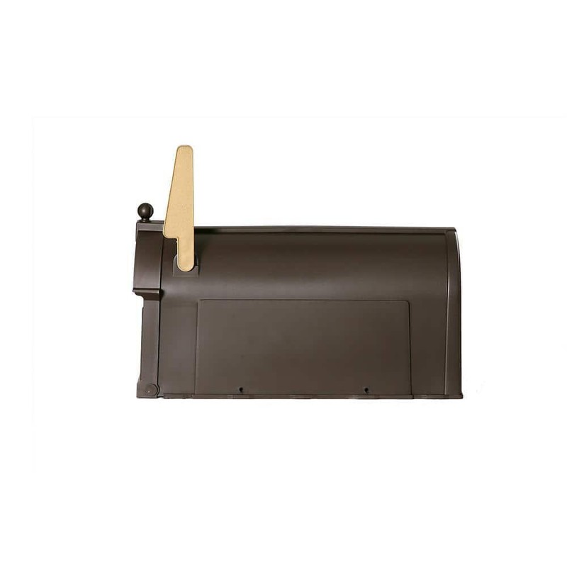 Bronze Post Mount Mailbox, Large, Keeps Mail Dry, Heavy Duty for Rural gallery