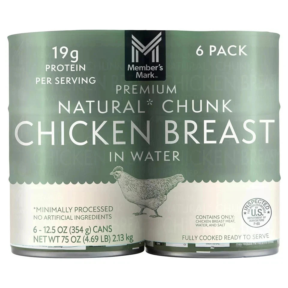 Member's Mark Premium Chunk Chicken Breast (12.5 oz., 6 ct.) Pull tab Container gallery