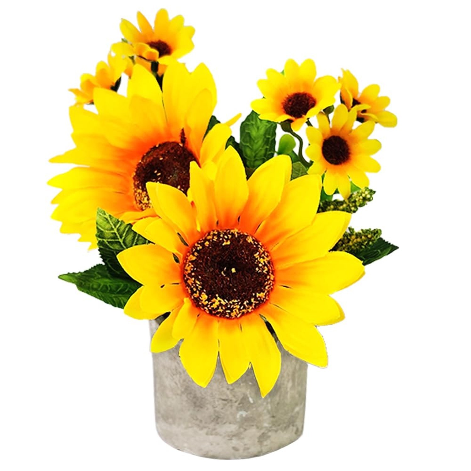 HappyFiller 1 Pack SpringSummer Decoration Artificial Sunflowers Potted Fake ... gallery
