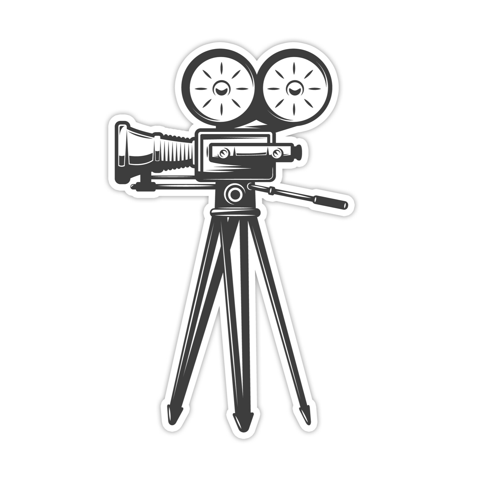 Cinema Retro Camera Sticker Wall Decal Vinyl Photo Studio Video Film Director gallery