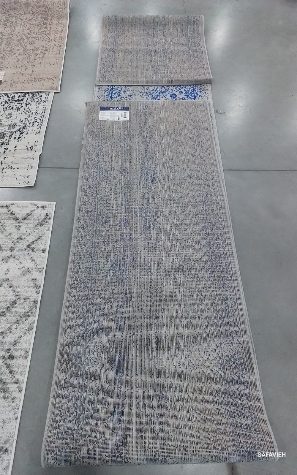 GREY / BLUE 2'-6" x 18'-0" Stained Rug, Reduced Price 1172772983 ADR109A-218 gallery