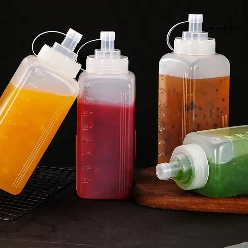 1pc Large Caliber Plastic Squeeze Sauce Bottle Jam,Ketchup & Condiment Dispenser gallery
