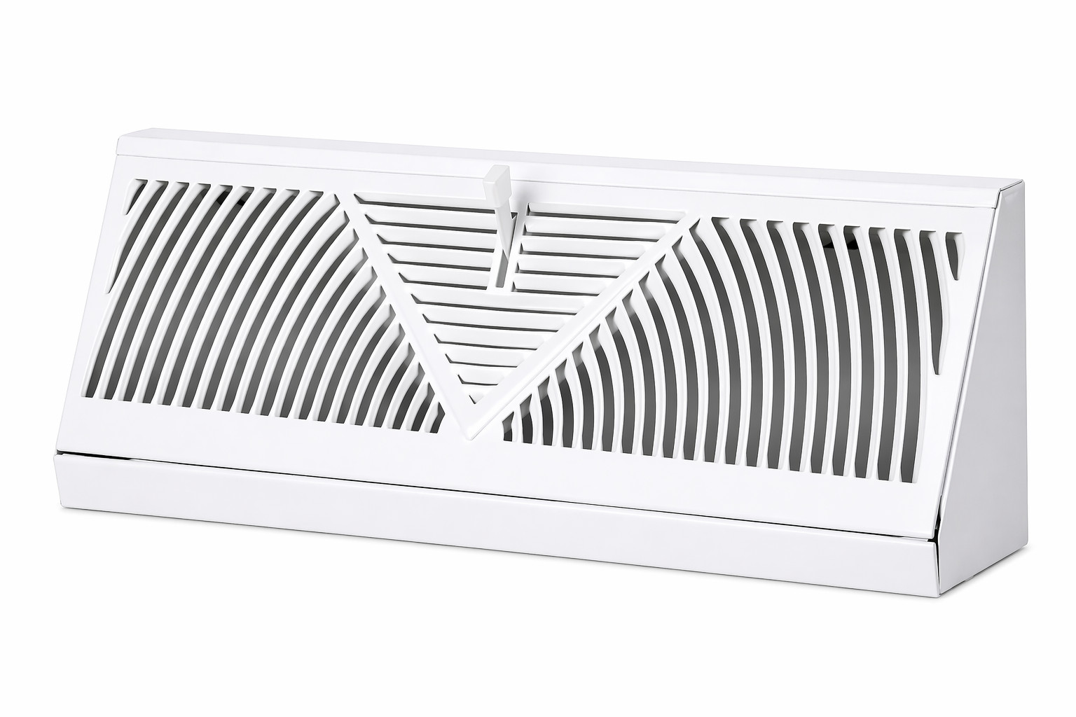 18" Baseboard Register Vent Cover White Adjustable Airflow 18x4.5 gallery