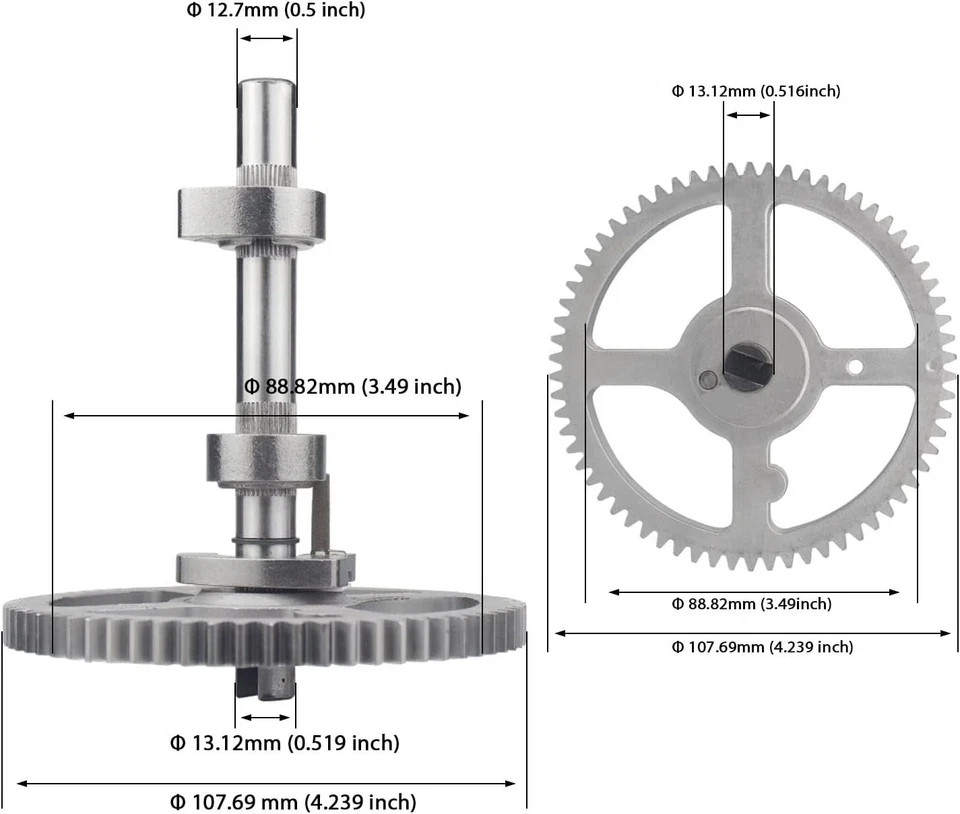 Camshaft - for Briggs & Stratton Cam Kit with Oil Seal Ring and Crankcase Gasket gallery