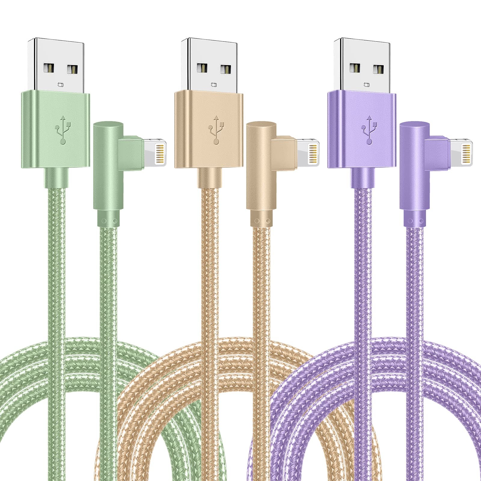 iPhone Charger,3 Pack 10FT Lightning Cable [Apple MFi Certified] iPhone Fast Cha gallery
