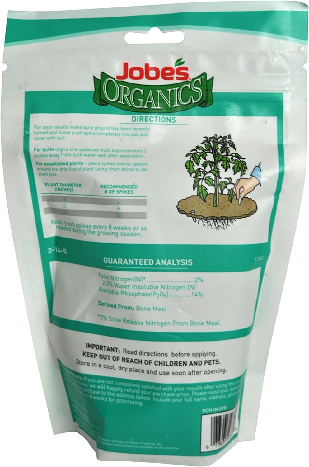 Bone Meal Fertilizer Spikes, 50-Count, Supports Roots & Flowering Plants gallery