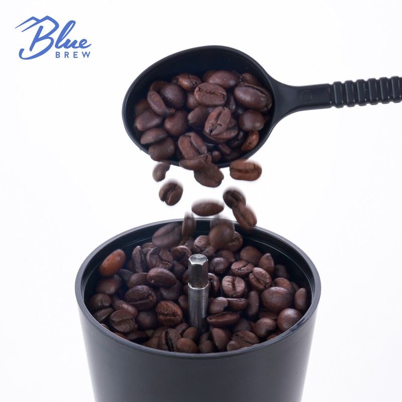 BLUE BREW 15 Settings Artisan Coffee Grinder Conical Ceramic Burr and Glass Jars gallery
