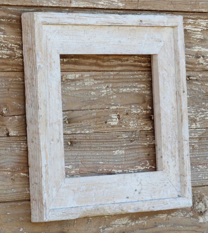 The Post & Beam Whitewashed Pickled White 3.5"-(All Sizes) -Loft Rustic Frames gallery