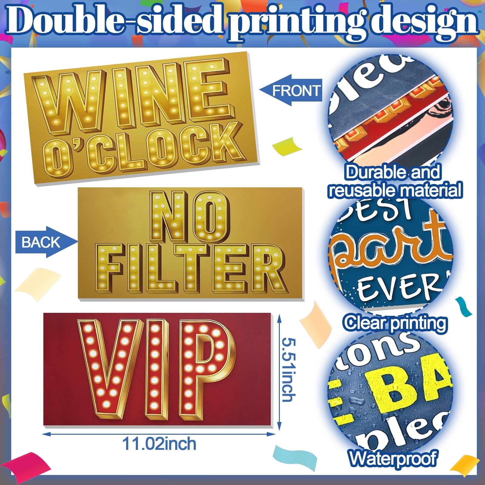 24 Designs Photo Booth Props for All Occasions Photo Booth Sign Decorations f... gallery