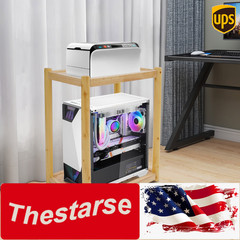 Wood Printer Stand Mobile Printer Table Under Desk Printer Cart 20kg/44lbs