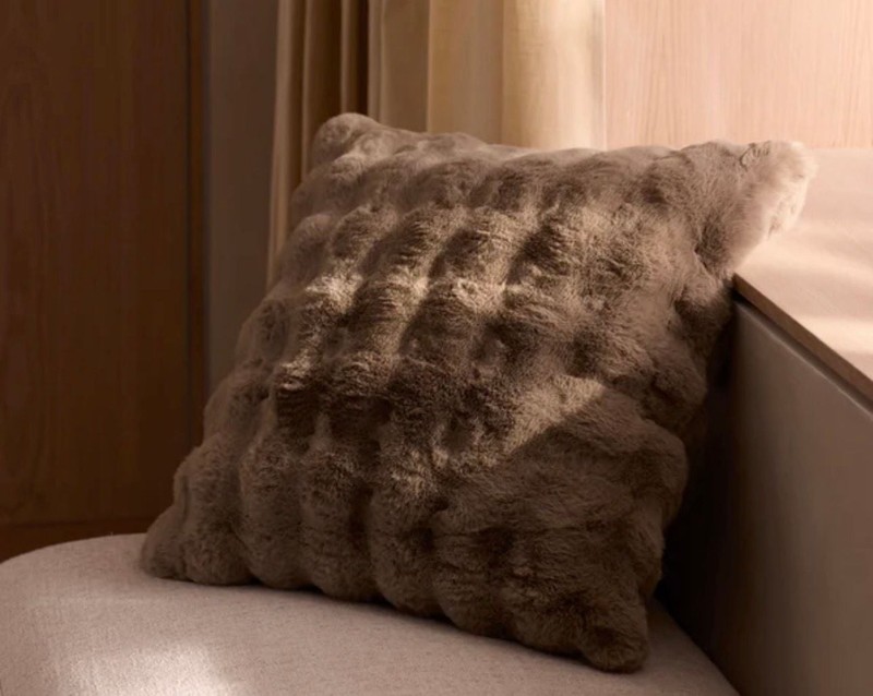 Cozy Earth Bubble Cuddle Pillow Walnut 24x24 gallery