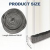 1-Pack Brush Weather Stripping, 196x0.35x0.59in/5000x9x15mm Self Adhesive Seal gallery