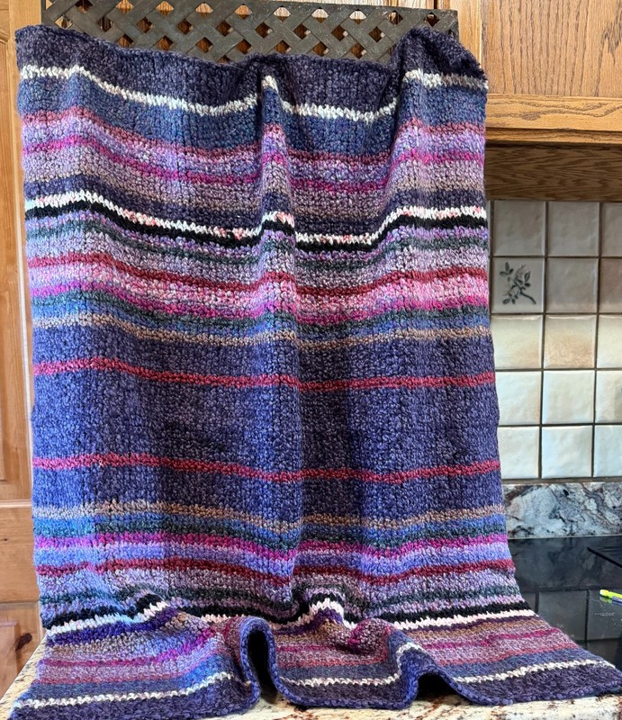 Comfy lap throw— chair throw, mini afghan, wheel chair throw, pet comforter. gallery