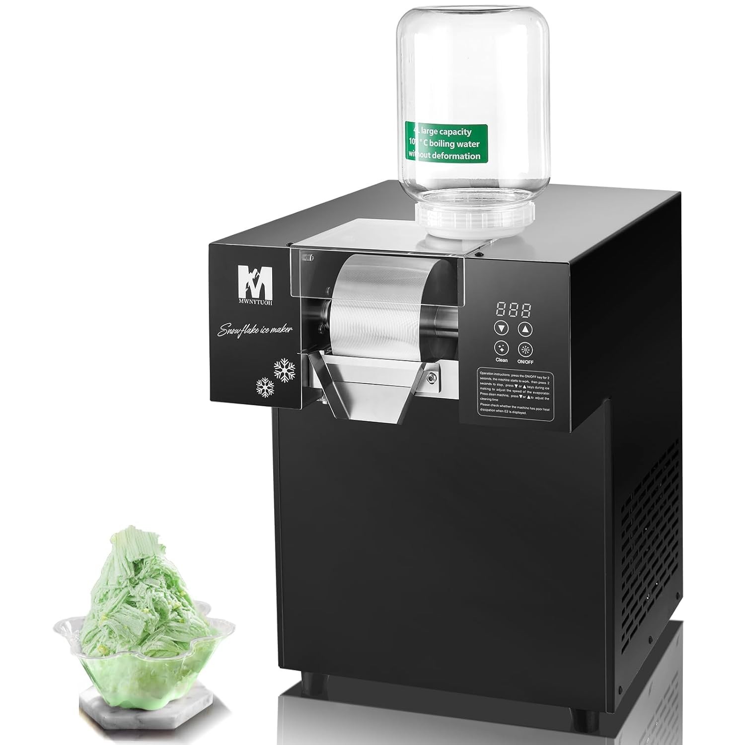 Snowflake Ice Machine 485LBS24H 1000W Food Grade SS Commercial Party Dessert Use gallery