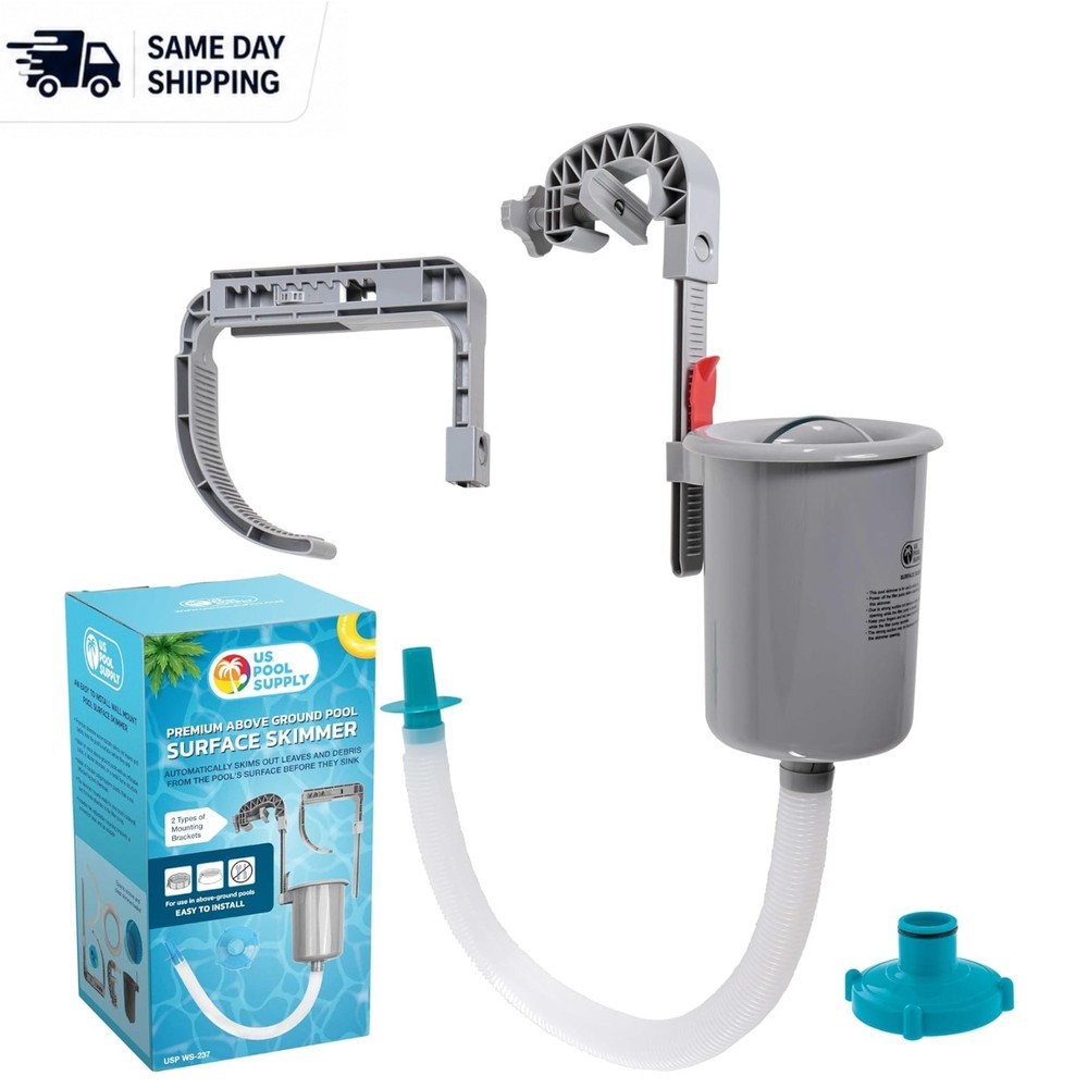 Automatic Above Ground Pool Cleaner with Easy Maintenance Strainer Basket - Teal