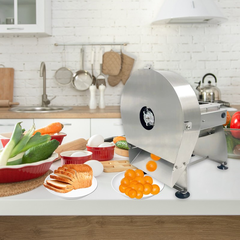 Fruit Vegetable Slicing Machine Cabbage Shredder Silver Commercial Potato Slicer gallery