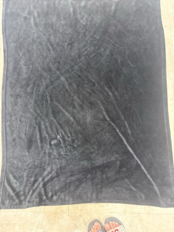 Black Solid Color Rectangular Throw Blanket, Throw Size, No Closure gallery