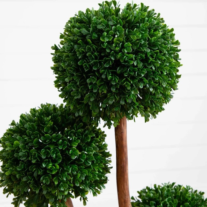 3’ UV Artificial Boxwood Topiary Tree Indoor/Outdoor gallery
