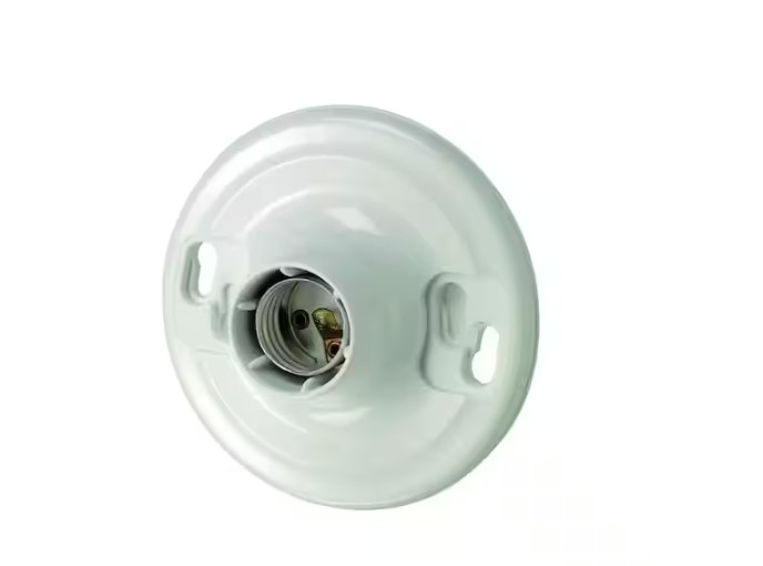 Plastic Keyless Lamp Holder 8829-CW4 Ceiling Light Socket Fixture gallery