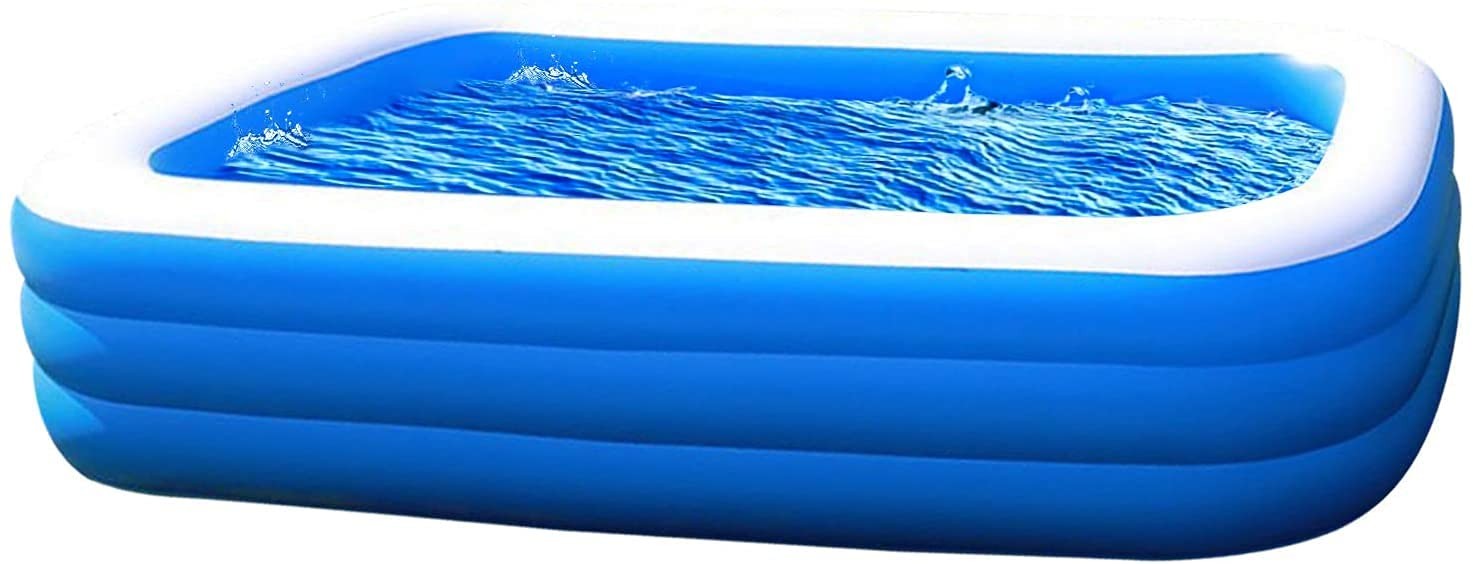 Kiddie Swimming Pool Extra Large Family Size - 120" x 72" x 22" Inflatable Fa... gallery