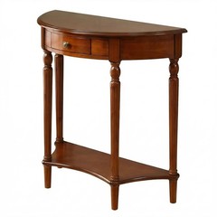 Half Moon Table, Table Solid Wood with Drawer Half-Moon Porch Side, Entryway …