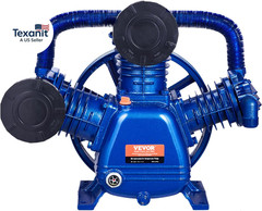 Air Compressor Pump Head, 10HP 17.5CFM @ 90PSI, 3-Cylinder Oil Lubricated Air Co
