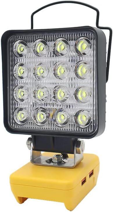 3400LM Cordless LED Work Light Spotlights for Dewalt 20v Battery 34W Outdoor gallery