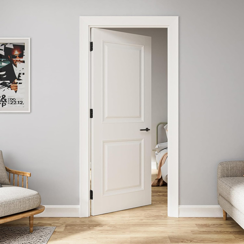 3 Pack Self Closing Door Hinges 4 Inch, Matte Black Spring Loaded Hinges with 5/ gallery