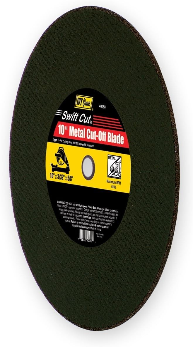 10-Inch Aluminum Oxide Cut-Off Blade with Fiberglass Reinforcement for Metal gallery