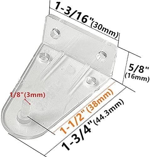 4PCS Clear Hold Down Brackets, Bottom Rail Hold Clips, High Profile Blinds gallery
