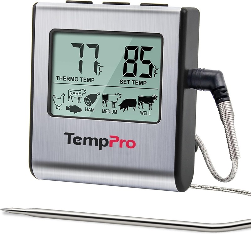 Precision Meat Thermometer with Timer & Programmable Alarm for Flawless Cooking gallery
