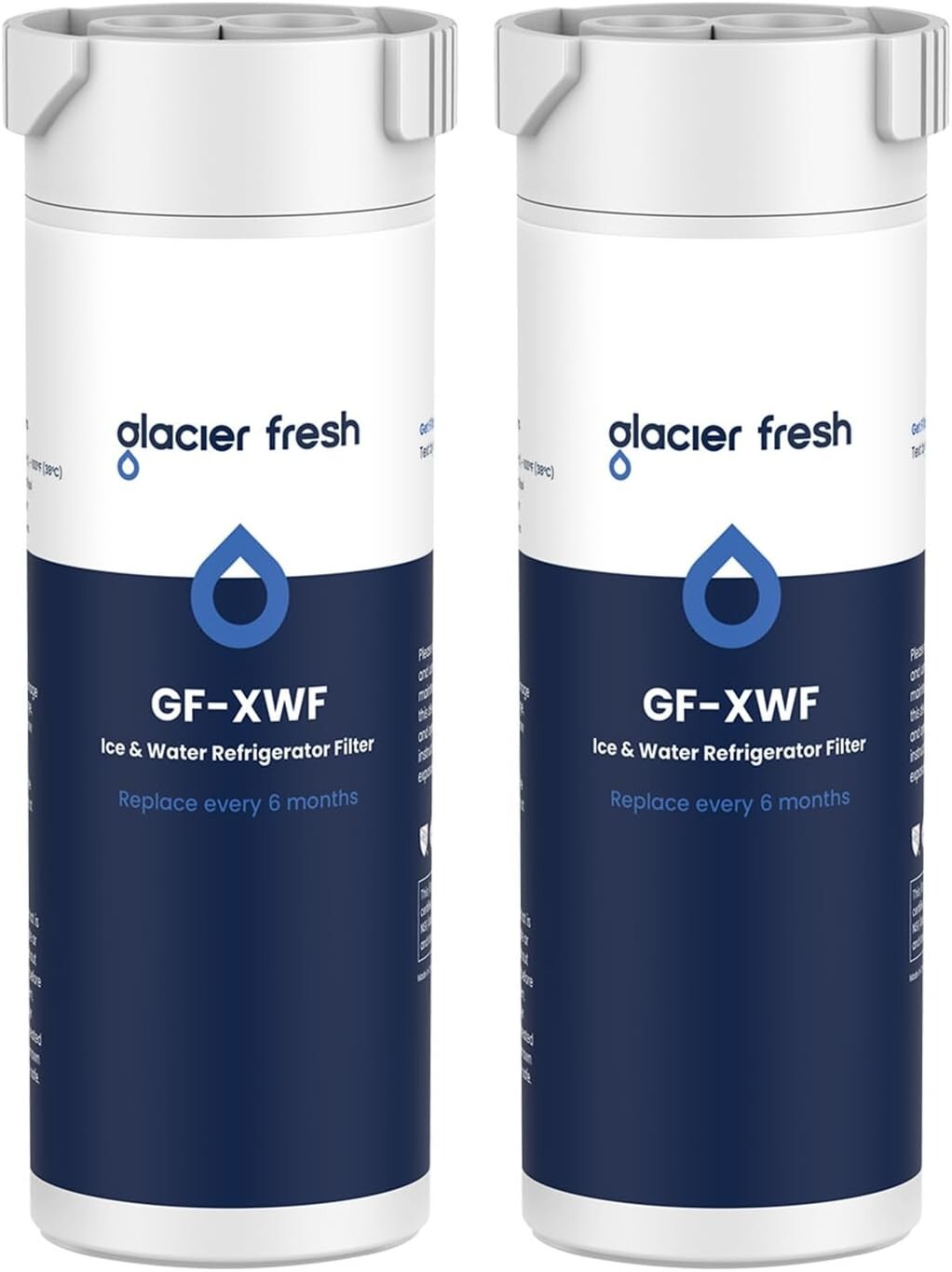 GLACIER FRESH XWF Replacement For GE XWF Refrigerator Water Filter Pack of 2 gallery