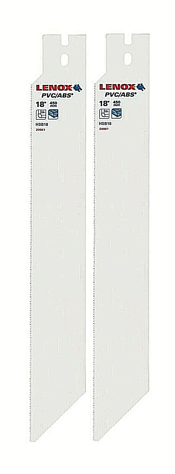 LENOX PVC Saw Blade Set 2-Pack 18 Inch Replacement USA 20981HSB18 gallery