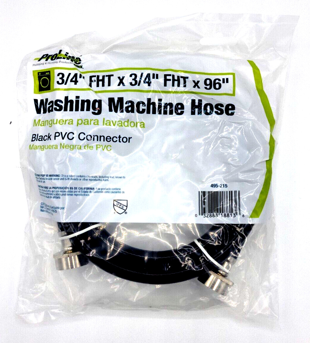 Washing Machine Rubber Hose 3/4" Connector FHT Hot Cold Water Supply Line 8ft gallery