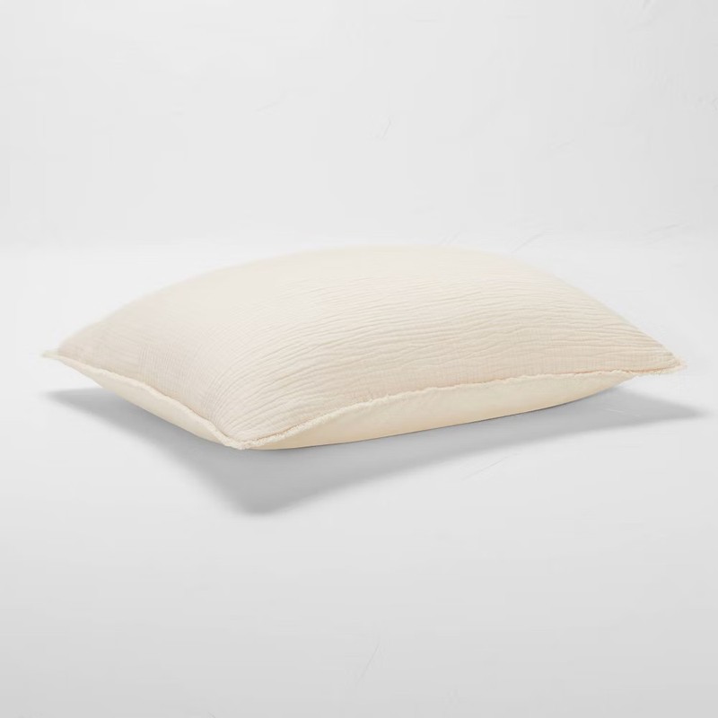 Full/Queen Textured Chambray Cotton Duvet & Sham Set Natural - Casaluna gallery