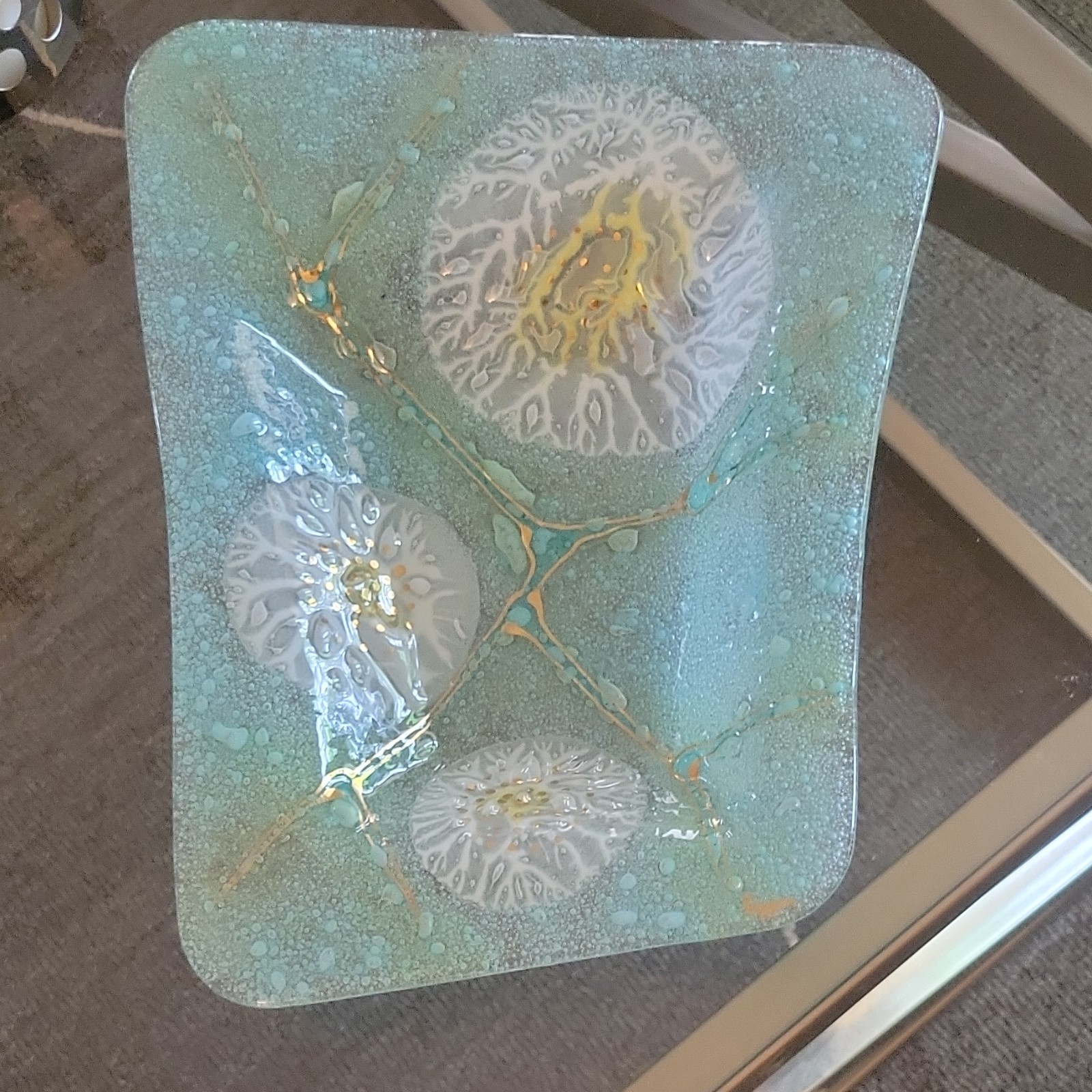 1950s "Dandelion Pops "Higgins Signed Quadrilateral Bowl gallery