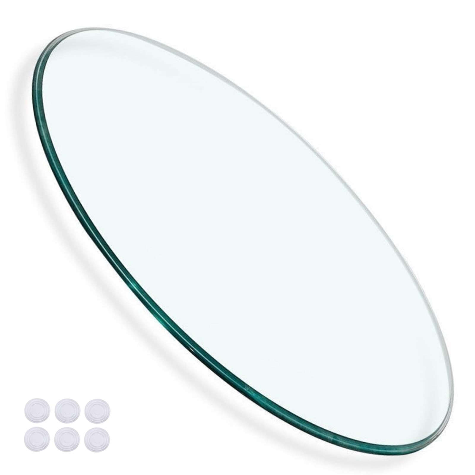 18 inch Round Tempered Glass Table Top - 0.27'' Thick Safety Glass for Outdoo... gallery
