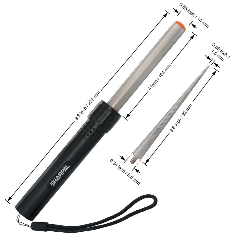 SHARPAL 178N 3-In-1 Blade Sharpener | 4-Inch 600 Grit Black and Silver gallery