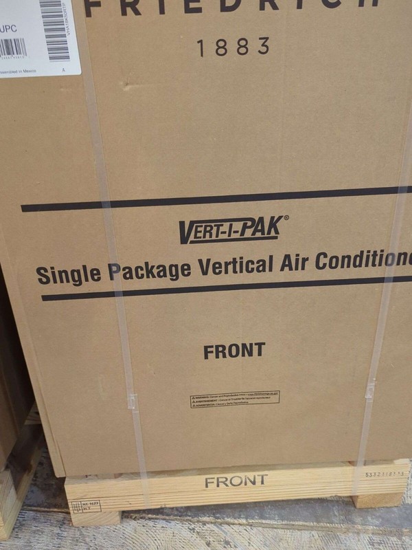 Vert-I-Pack Single Package Vertical 17,000 BTU Air Heat Pump, Model VHA18K50RTP gallery