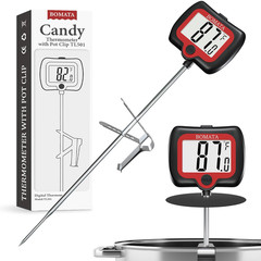 BOMATA Digital Candy Thermometer with Pot Clip, Deep Fry Oil Thermometer with Ro