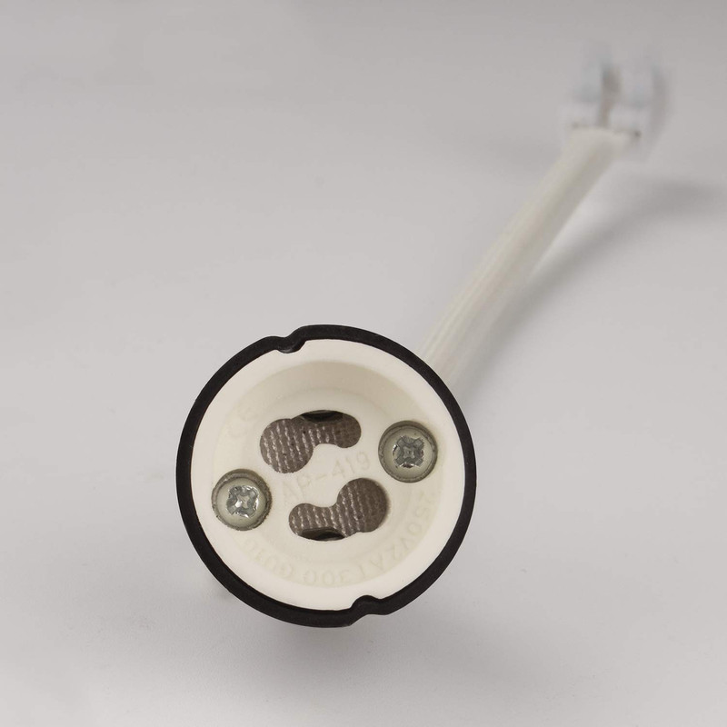 GU10 Ceramic Socket Lamp Holder, 15CM Long Wire Bulb Holder for GU10 Spotlight B gallery